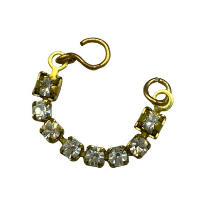 Clear Rhinestone Gold Tone Bracelet • 16 Inch Fashion Doll Jewelry