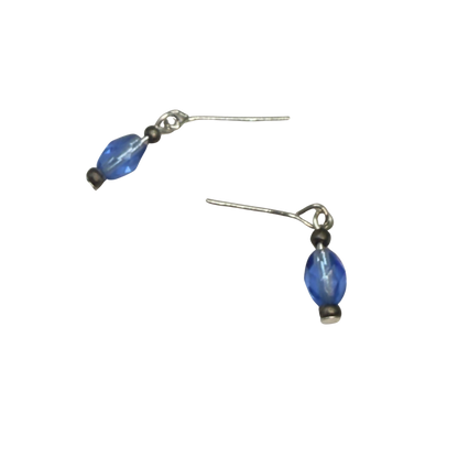 Blue Glass Crystal Dangle Doll Earrings• 18 Inch Fashion Doll Jewelry