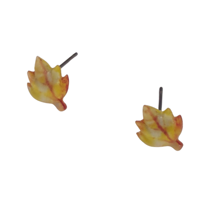 Fall Autumn Leaves Leaf Post Doll Earrings  • 18 Inch Fashion Doll Jewelry