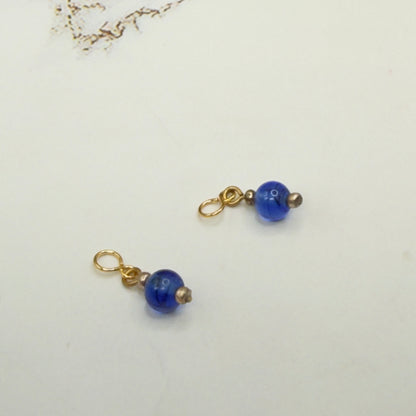 Blue Glass Doll Earring DANGLE ONLY • 18 Inch Fashion Doll Jewelry