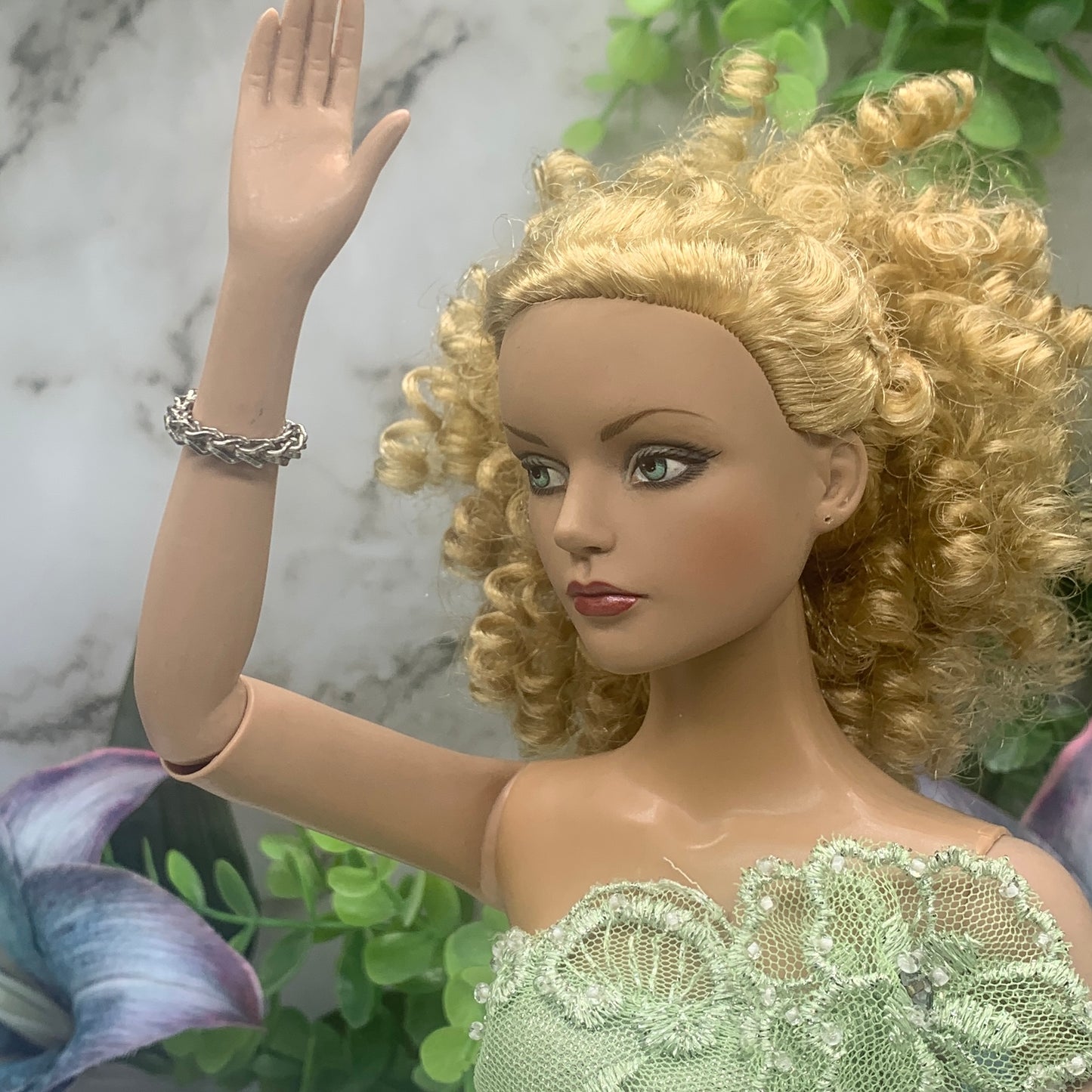 Silver Chain Doll Bracelet •16 Inch Fashion Doll Jewelry