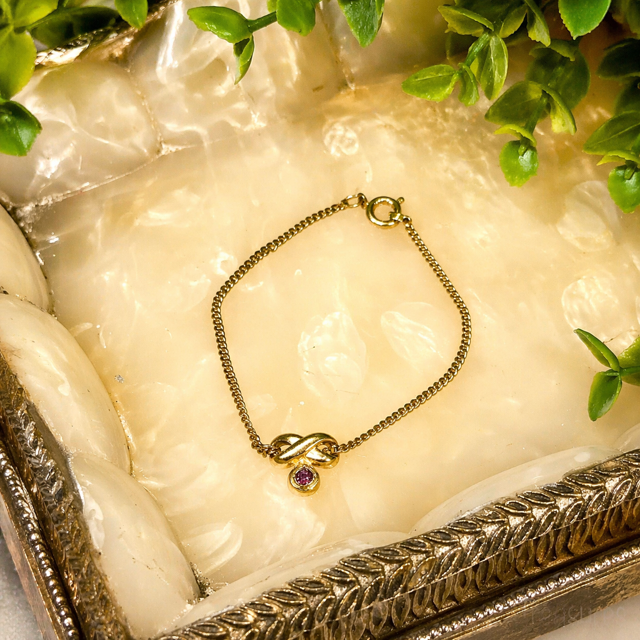Gold Tone Slide Pendant Purple Rhinestone Doll Necklace for 18 inch Doll Jewelry
