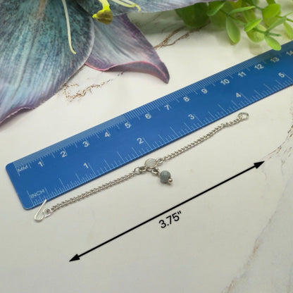 Gray Drop MOP Look Doll Necklace • 14 Inch Fashion Doll Jewelry