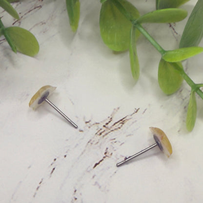 Yellow Fall Autumn Leaves Leaf Post Doll Earrings • 18 Inch Fashion Doll Jewelry