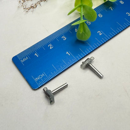 Tombstone RIP Halloween 2mm Post Doll Earrings | fits 18 Inch Dolls • American Girl