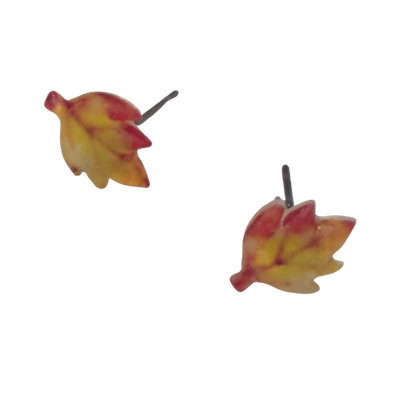 Fall Autumn Leaves Leaf Post Doll Earrings  • 18 Inch Fashion Doll Jewelry