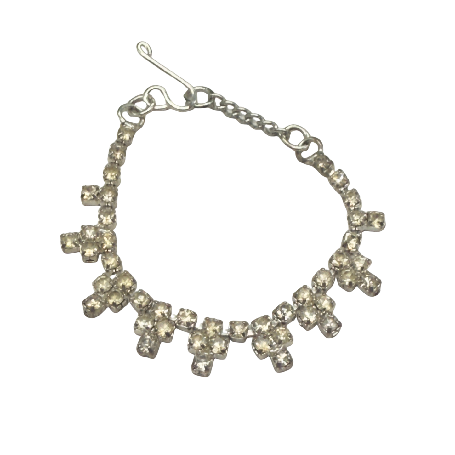 Clear Rhinestone Lace Collar Vintage Style Doll Necklace • 16” Fashion Doll Jewelry