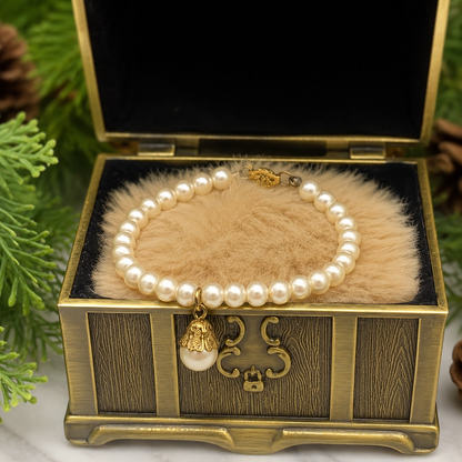 Pearl Doll Necklace with Pearl Drop Pendant for 18-22” Vintage Doll Jewelry