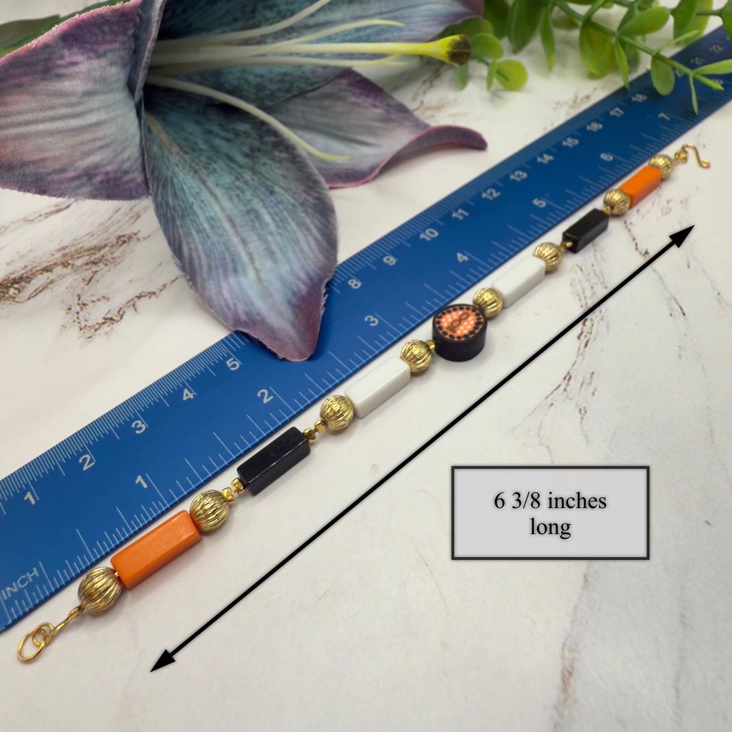 Halloween Boo Choker Acrylic Beaded Doll Necklace • 18 Inching Fashion Doll Jewelry