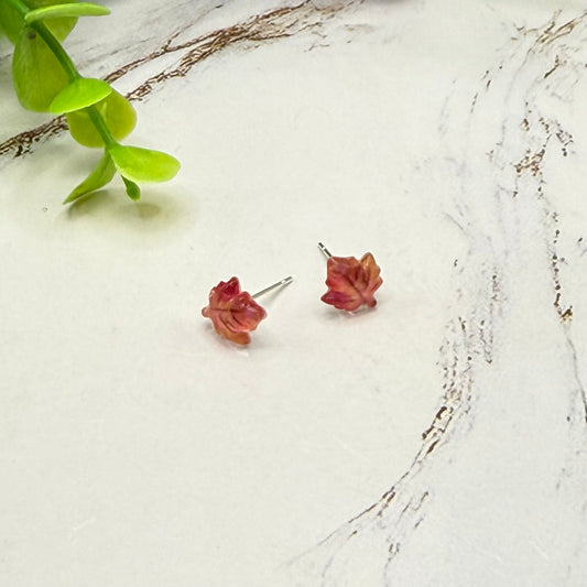 Autumn Fall MapleLeaf Post Doll Earrings | for 18 Inch Fashion Dolls