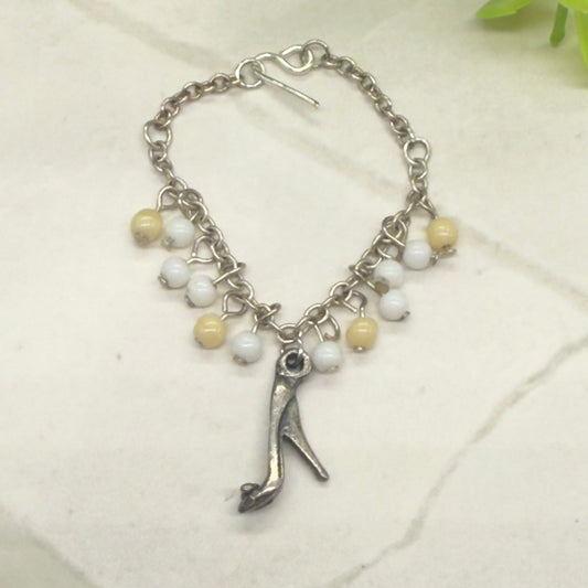 High Heel Pump Pendant Beaded Dangle Doll Necklace • 16 Inch Fashion Doll Jewelry