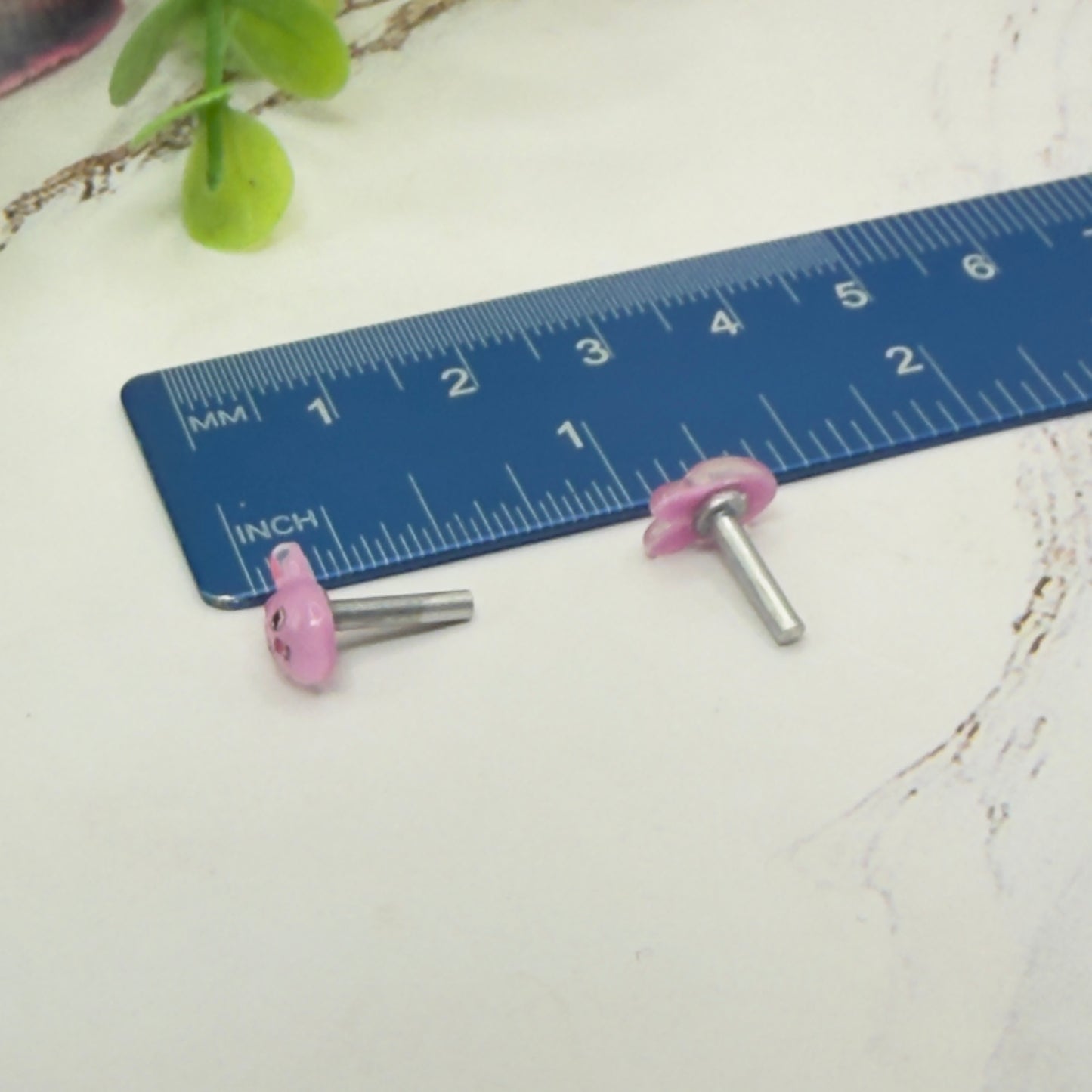 Pink Easter Bunny Post Doll Earrings • 2mm Post for 18 Inch Fashion Doll (Copy)