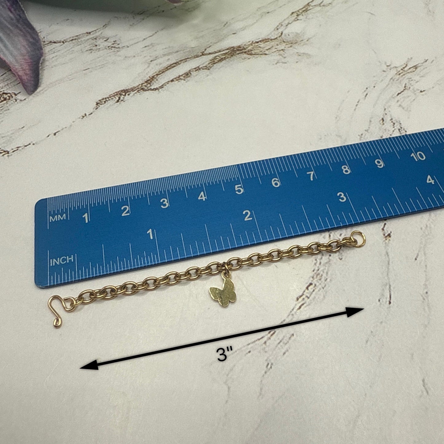 Butterfly Charm Gold Necklace Earrings Bracelet Set • 16 Inch Fashion Doll Jewelry