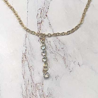 Clear Rhinestone Necklace Earrings  Set • 18 Inch Fashion Doll Jewelry