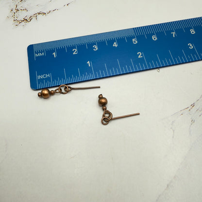 Bronze Copper Beaded Collar Style Necklace & Earrings Set  • 10-12 Inch Fashion Doll Jewelry 1:6