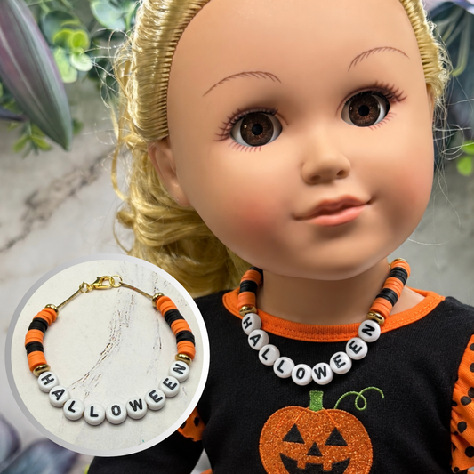 Halloween Plastic Beaded Doll Necklace | for 18 Inch Fashion Doll