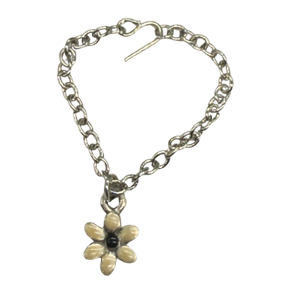 Flower Pendant Silver Chain Doll Necklace • 16 Inch Fashion Doll Jewelry