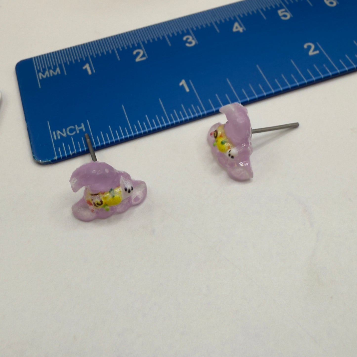 Purple Witch Hat Halloween Post Doll Earrings• 18 Inch Fashion Doll Jewelry