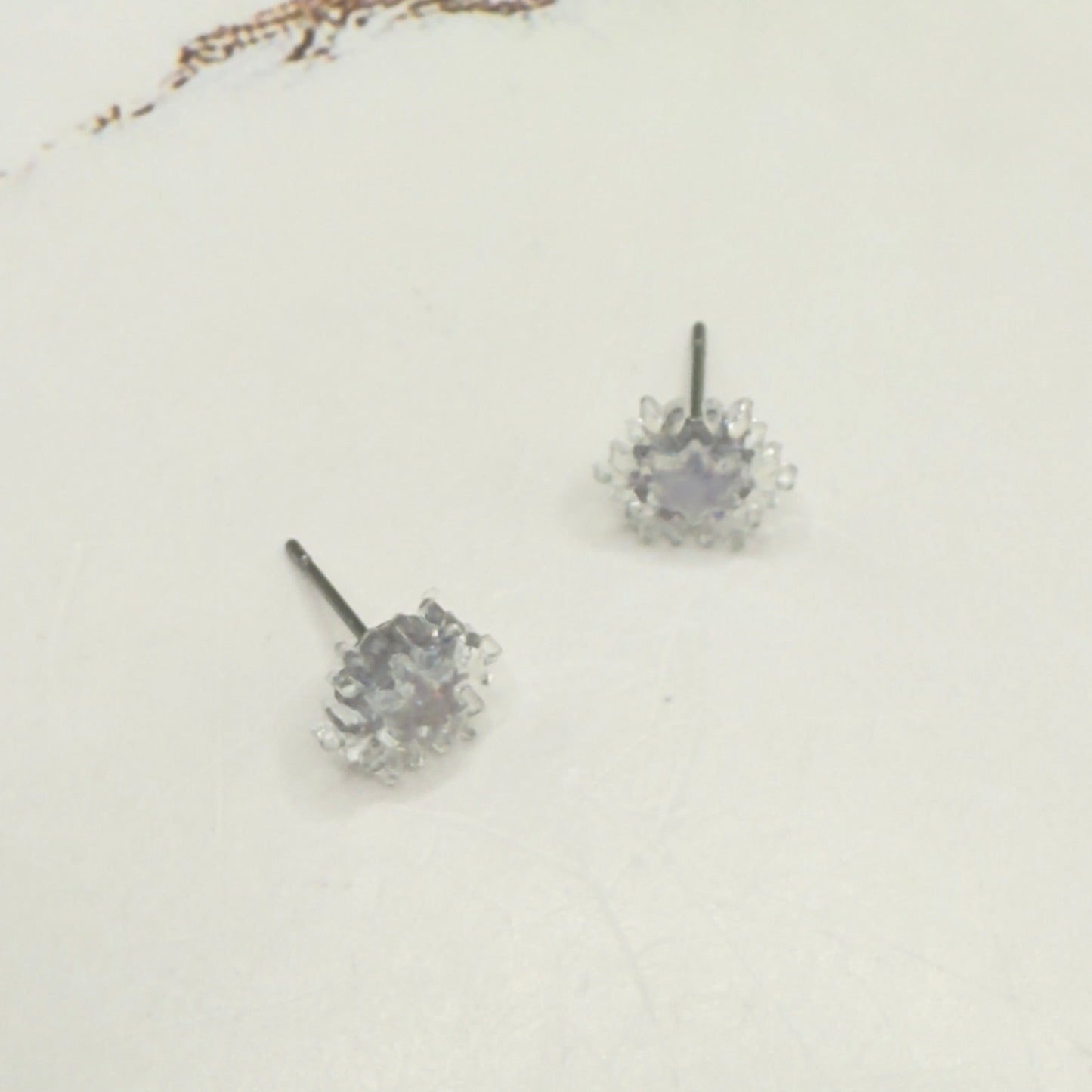 Sparkly Snowflake Post Doll Earrings • 18 Inch Fashion Doll Jewelry