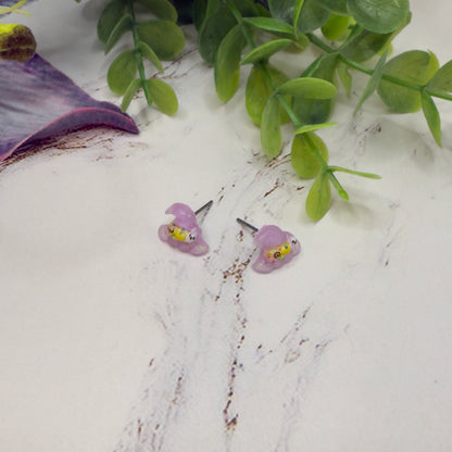 Purple Witch Hat Halloween Post Doll Earrings• 18 Inch Fashion Doll Jewelry