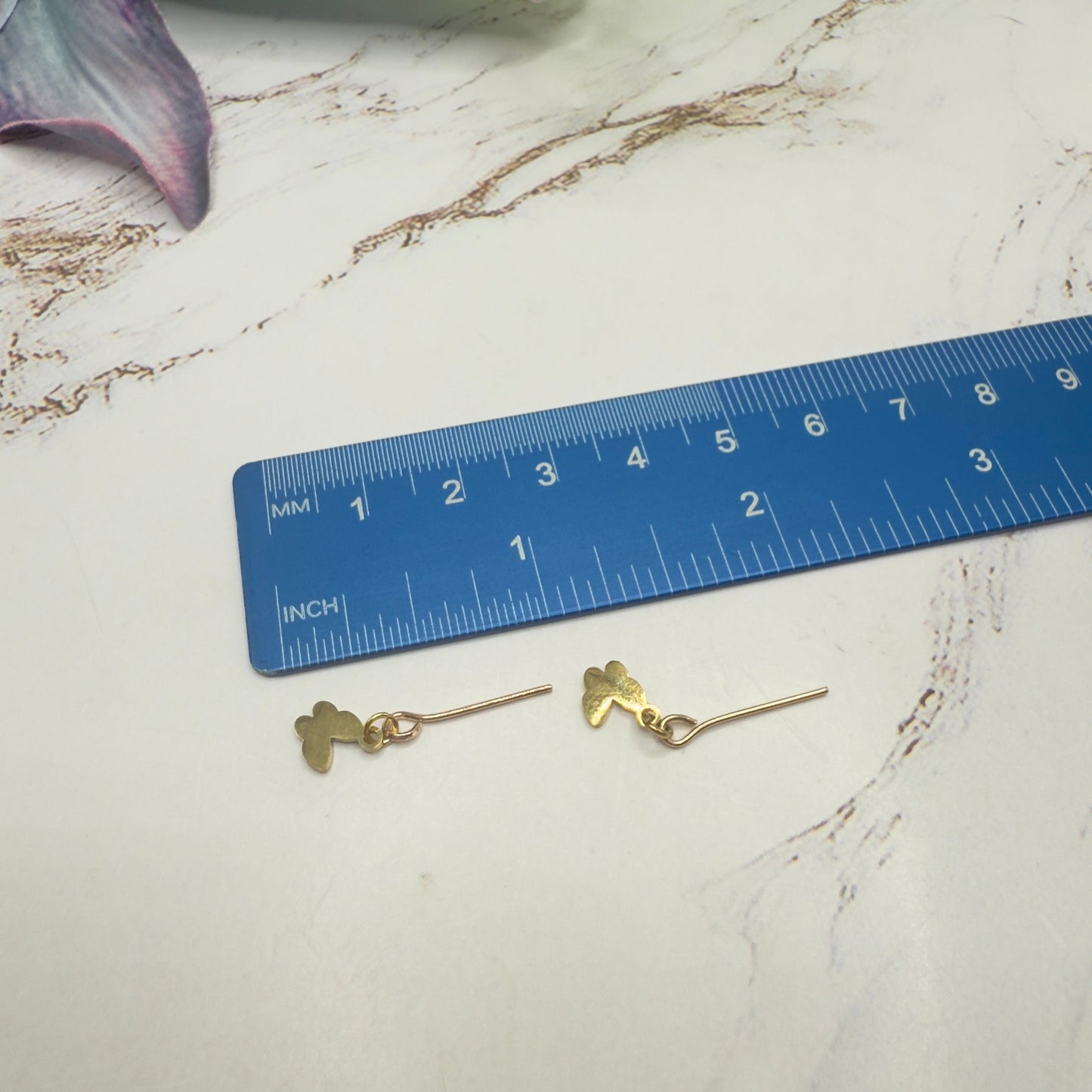 Butterfly Charm Gold Necklace Earrings Bracelet Set • 16 Inch Fashion Doll Jewelry