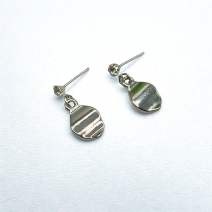 Silver Dangle Clear Rhinestone Post Doll Earrings • 18 Inch Fashion Doll Jewelry