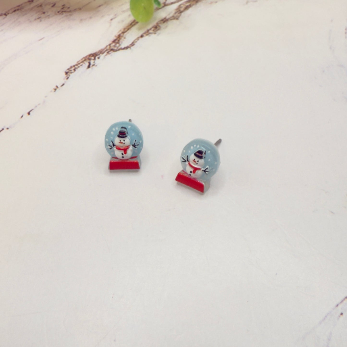 Christmas Snow Globe Post Doll Earrings• 18 Inch Fashion Doll Jewelry