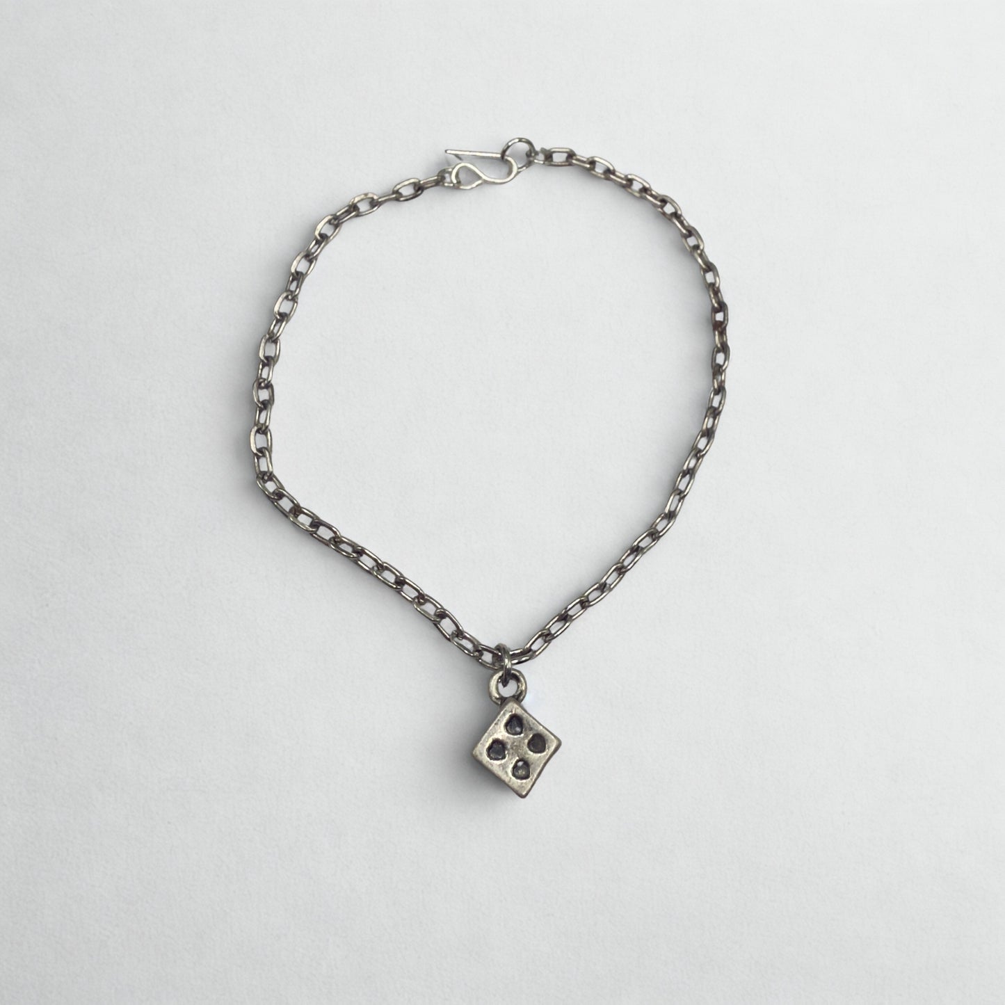 Silver Dice Charm Doll Necklace • 18 Inch Fashion Doll Jewelry