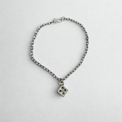 Silver Dice Charm Doll Necklace • 18 Inch Fashion Doll Jewelry