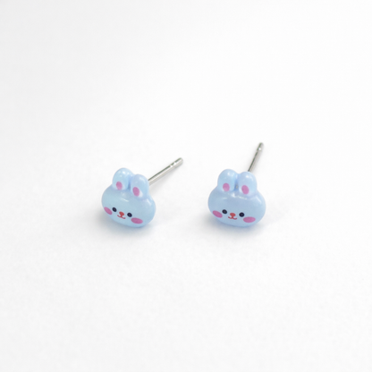 Light Blue Bunny Easter Post Doll Earrings • 18 Inch Fashion Doll Jewelry
