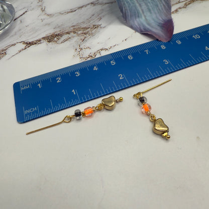 Halloween Boo Spider Web Frankenstein Acrylic Silicone Beaded Doll Necklace and Earrings Set • 18 Inch Fashion Doll Jewelry