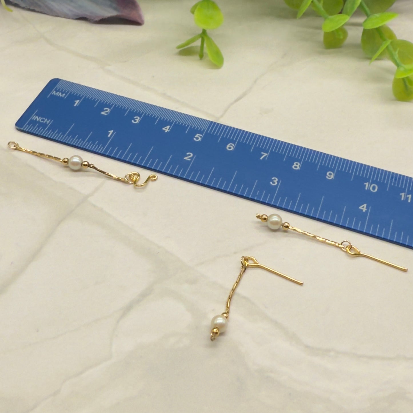 Pearl Gold Serpentine Chain Doll Necklace Earring Bracelet Set • 16 Inch Fashion Doll Jewelry