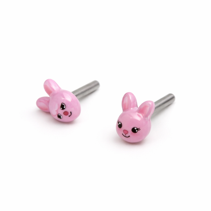 Pink Easter Bunny Post Doll Earrings • 2mm Post for 18 Inch Fashion Doll (Copy)