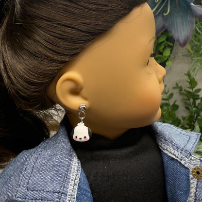 Kuromi Sanrio Dog Charm Doll Earring DANGLE ONLY • 18” Fashion Doll Jewelry