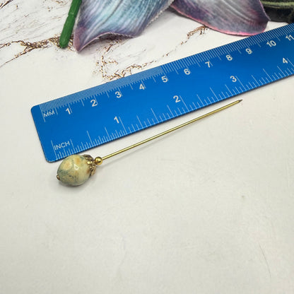 ✨ Handmade Vintage-Inspired Hatpin | Stick Pin | Hat Accessory | Sweater & Hijab Pin | Decorative Jewelry Gift for Her ✨

Set of 4 Stick Pins: Faux Pearl Multi Shape Gold Tone Filigree Ornate Design
