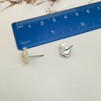 Santa Claus Christmas Post Doll Earrings • 18 Inch Fashion Doll Jewelry