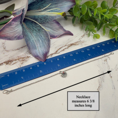 Spider Web Halloween Doll Necklace and 2mm Post Earrings Set • 18 Inch Fashion Doll Jewelry