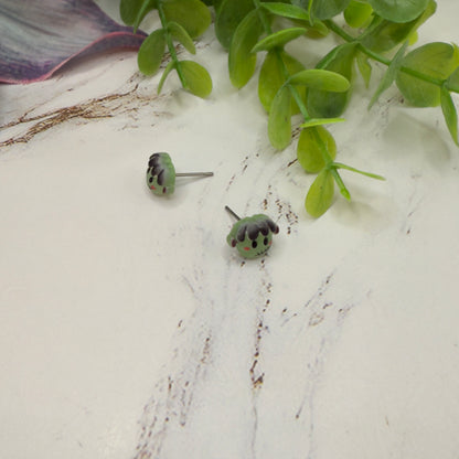 Frankenstein Monster Halloween Stud Doll Earrings • 18 Inch Fashion Doll Jewelry