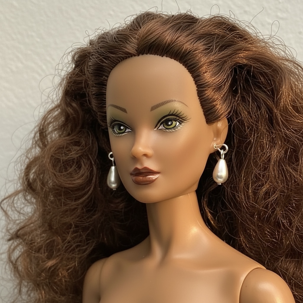 Silver Teardrop Dangle Doll Earrings • 16 Inch Fashion Doll Jewelry