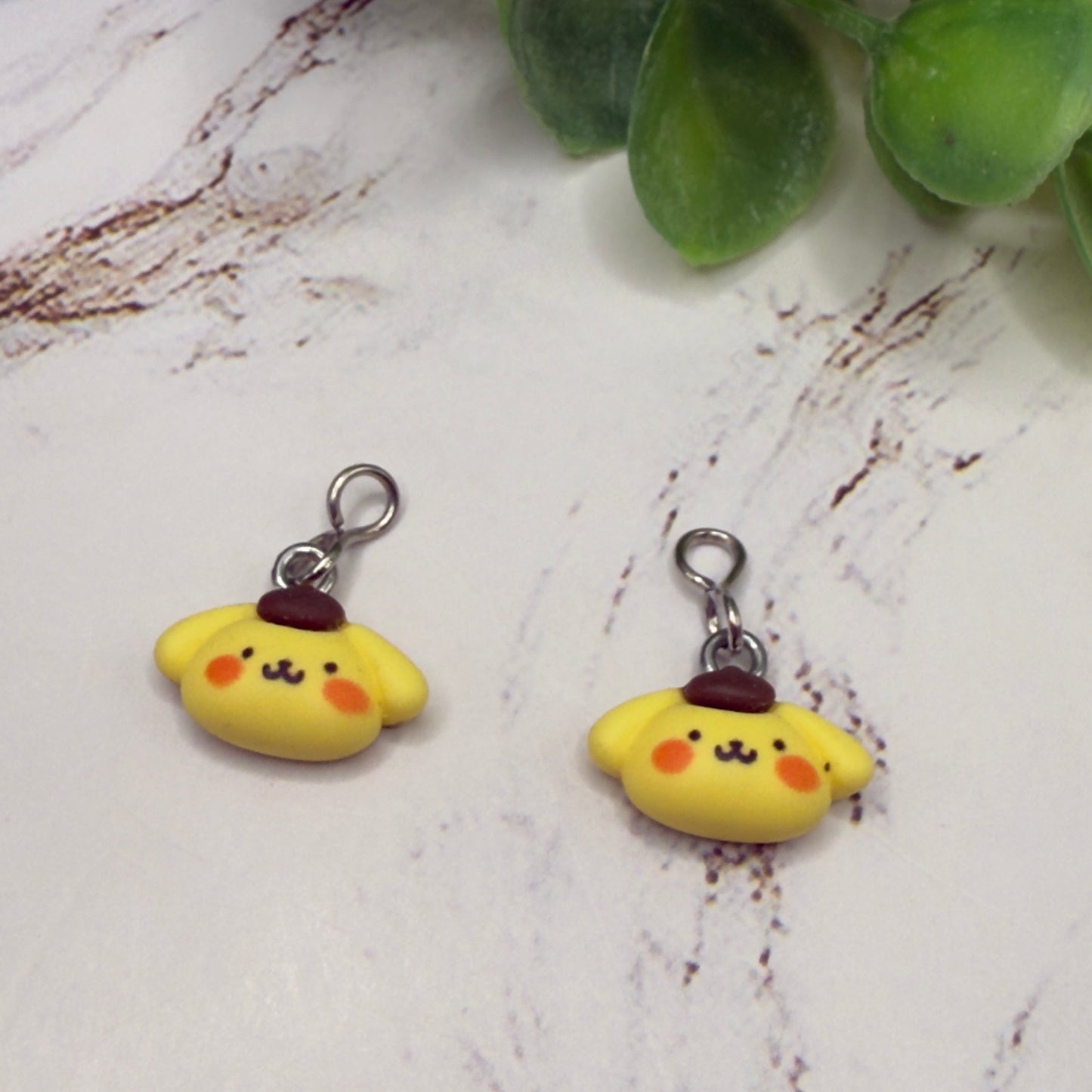 Pompompurin Sanrio Charm Doll Earring DANGLE ONLY • 18” Fashion Doll Jewelry