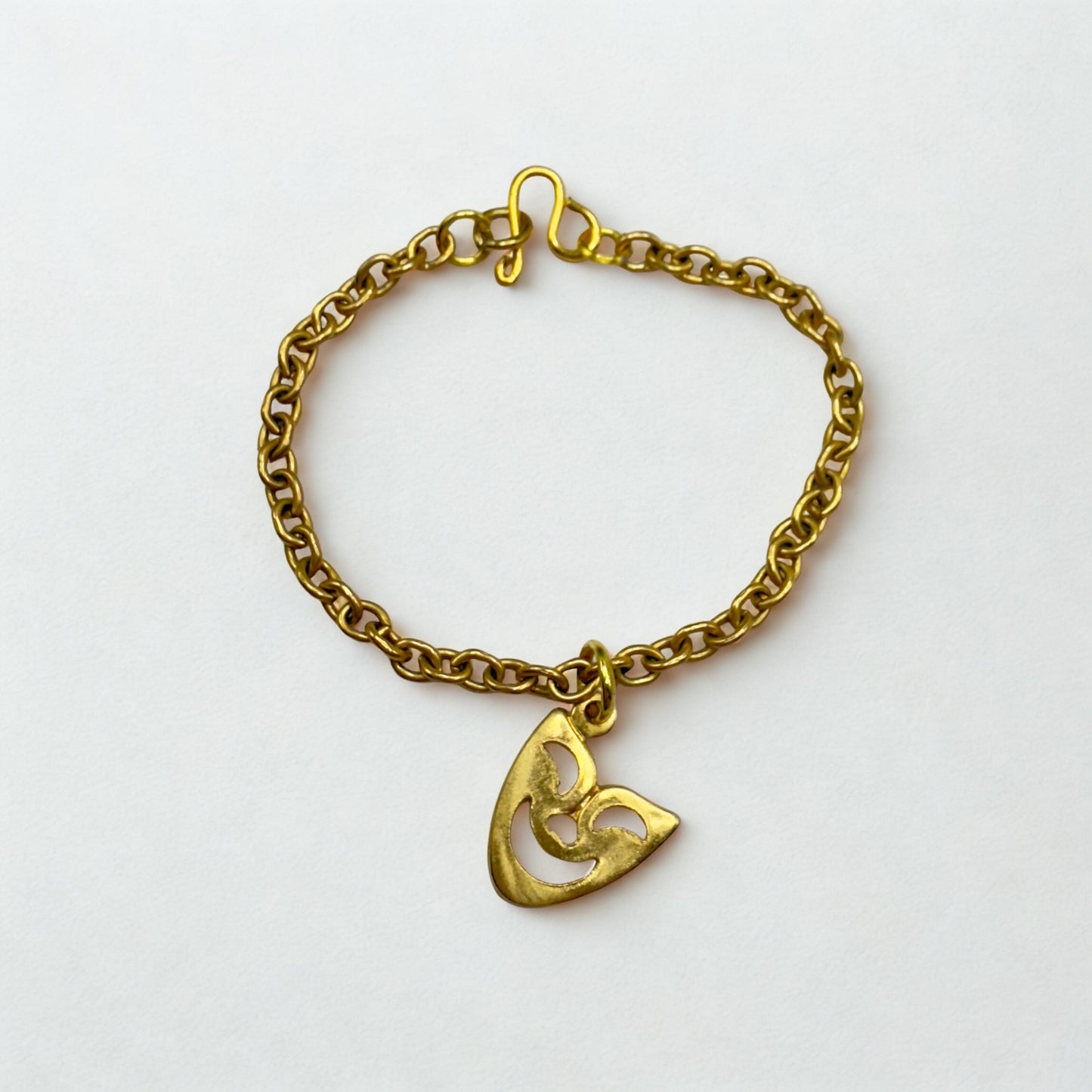 Comedy Face Mask Gold Charm Doll Necklace • 14 Inch Fashion Doll Jewelry