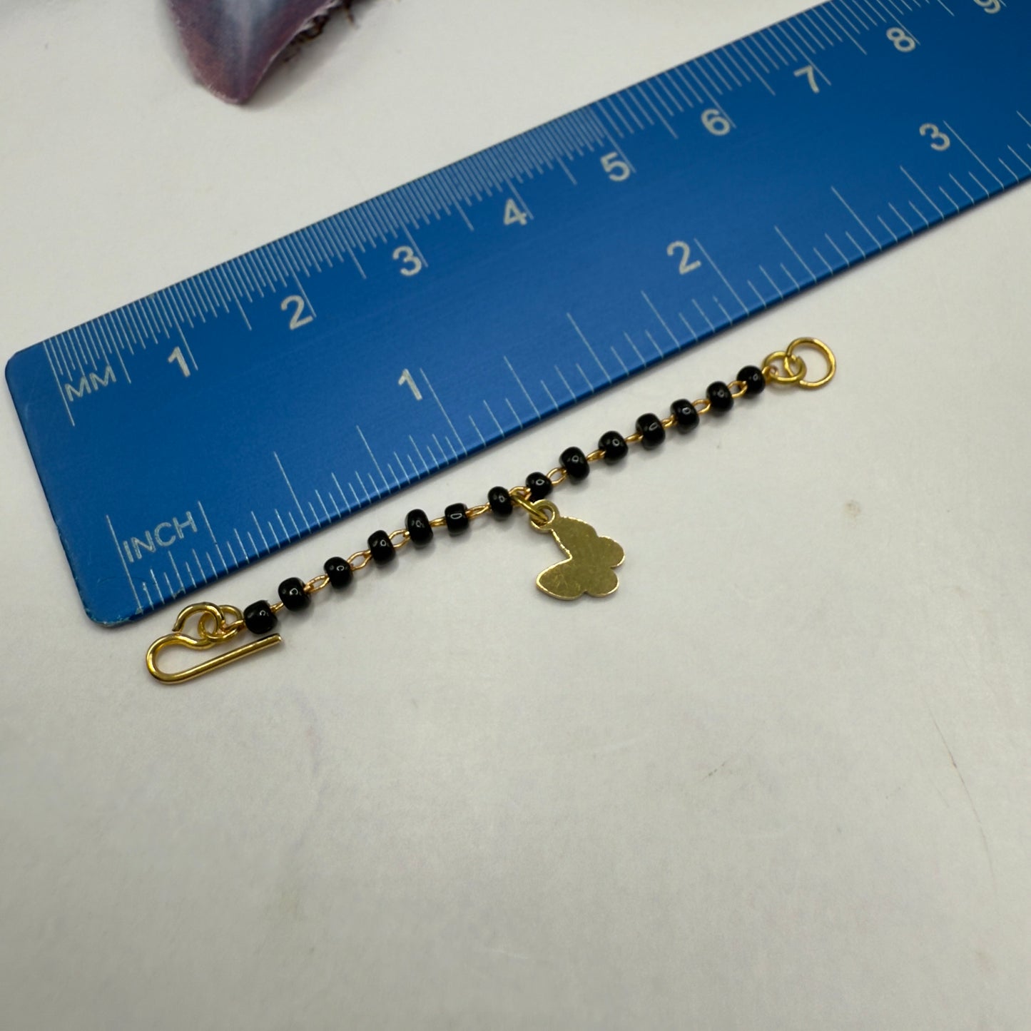 Black Beaded Gold Chain Butterfly Charm Doll Necklace • 10-12” 1:6 Fashion Doll Jewelry