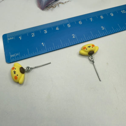 Pompompurin Sanrio Dog Charm Doll Necklace & Earrings Set • 18 Inch Fashion Doll Jewelry