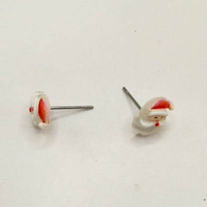 Santa Claus Christmas Post Doll Earrings • 18 Inch Fashion Doll Jewelry
