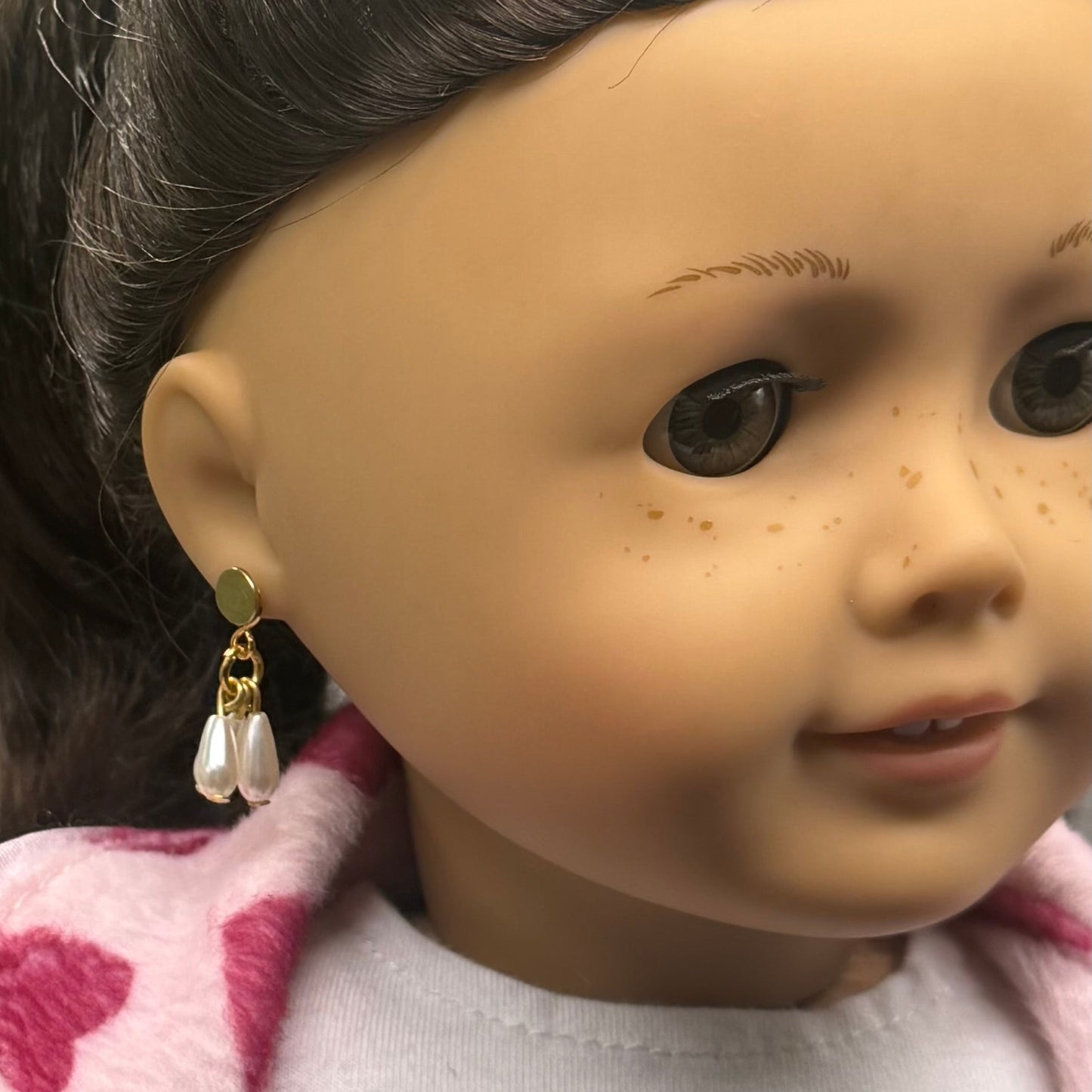 Teardrop Pearl Drop Doll Earring DANGLE ONLY • 18 Inch Fashion Doll Jewelry