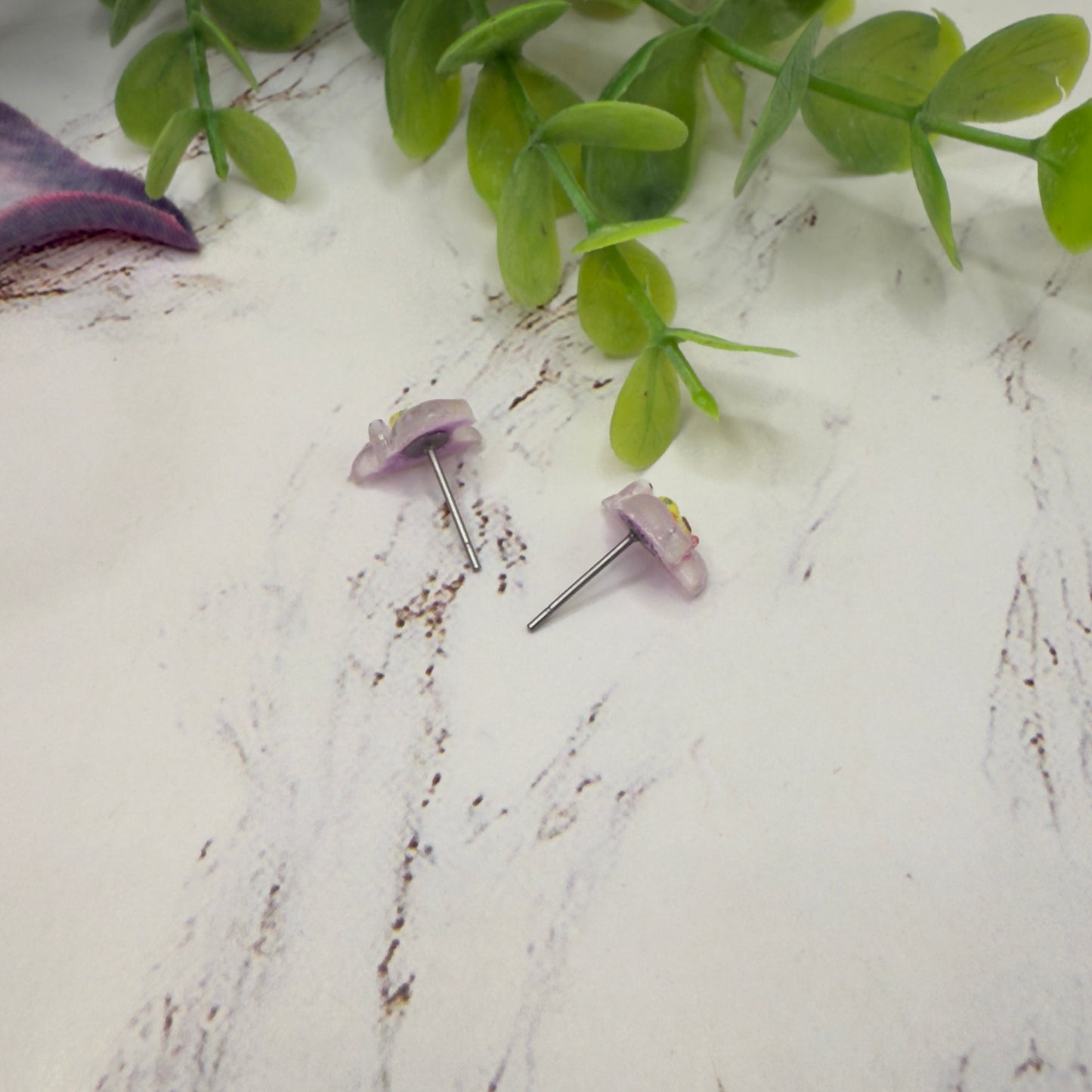 Purple Witch Hat Halloween Post Doll Earrings• 18 Inch Fashion Doll Jewelry