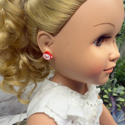Santa Post Doll Earrings  • 18 Inch Fashion Doll Jewelry