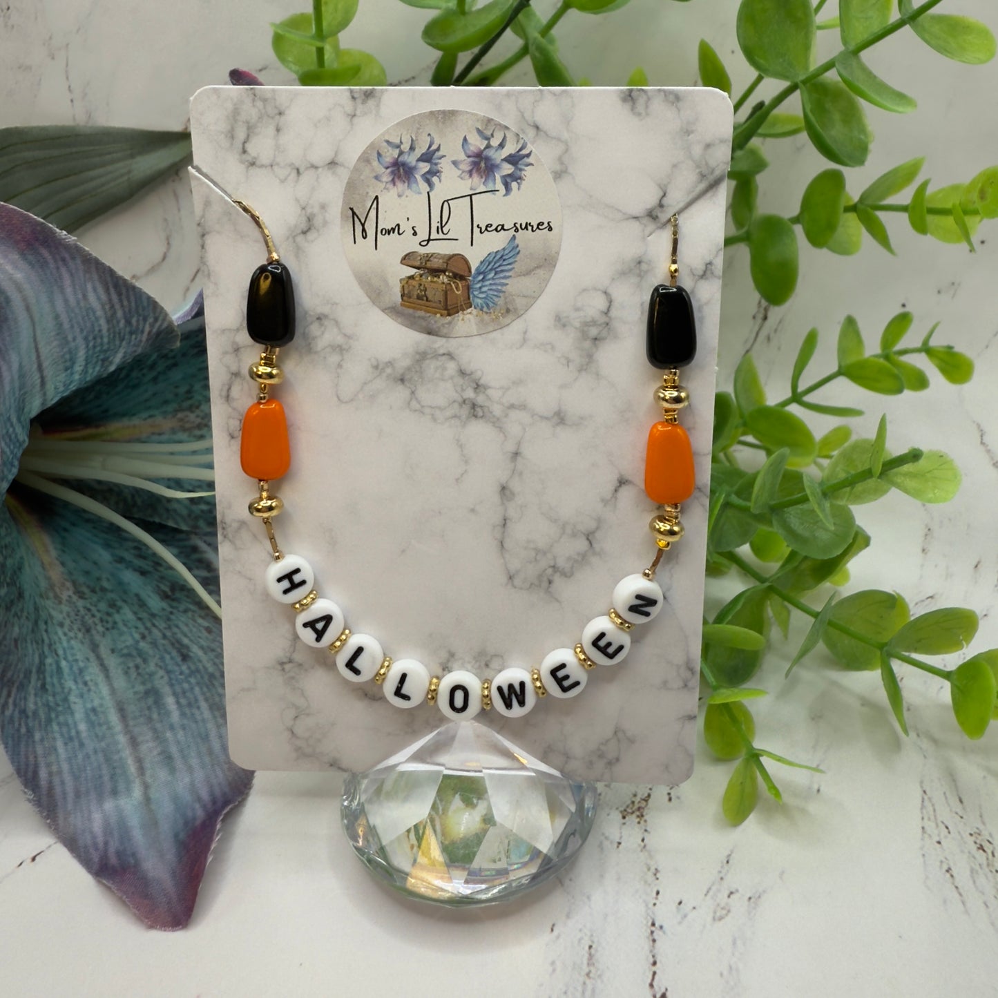 Halloween Acrylic Beaded Doll Necklace • 18 Inch Fashion Doll Jewelry