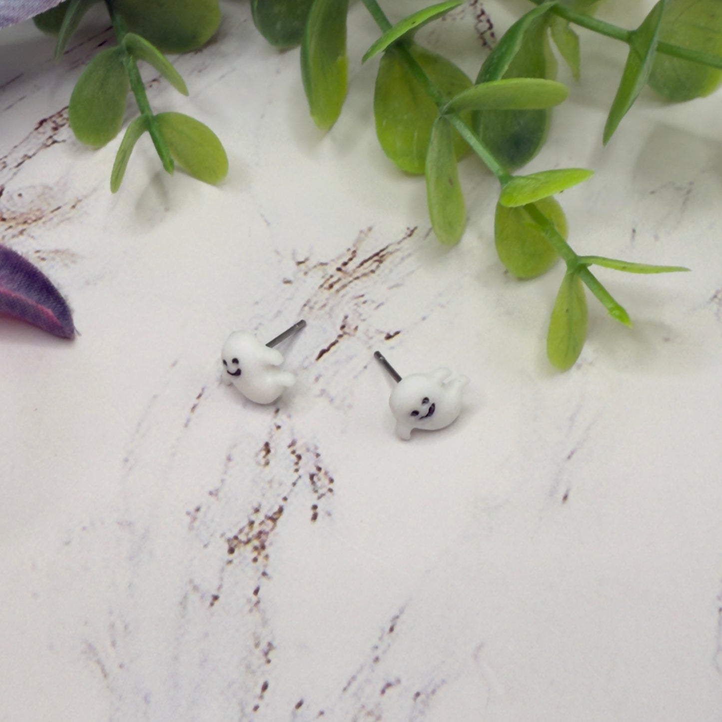 Ghost Halloween Post Doll Earrings • 18 Inch Fashion Doll Jewelry