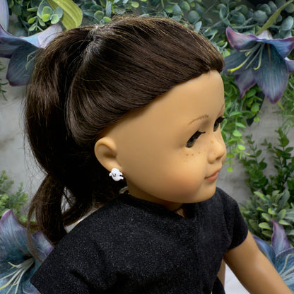 Ghost Halloween Post Doll Earrings •2mm Post fit 18 Inch Fashion Doll